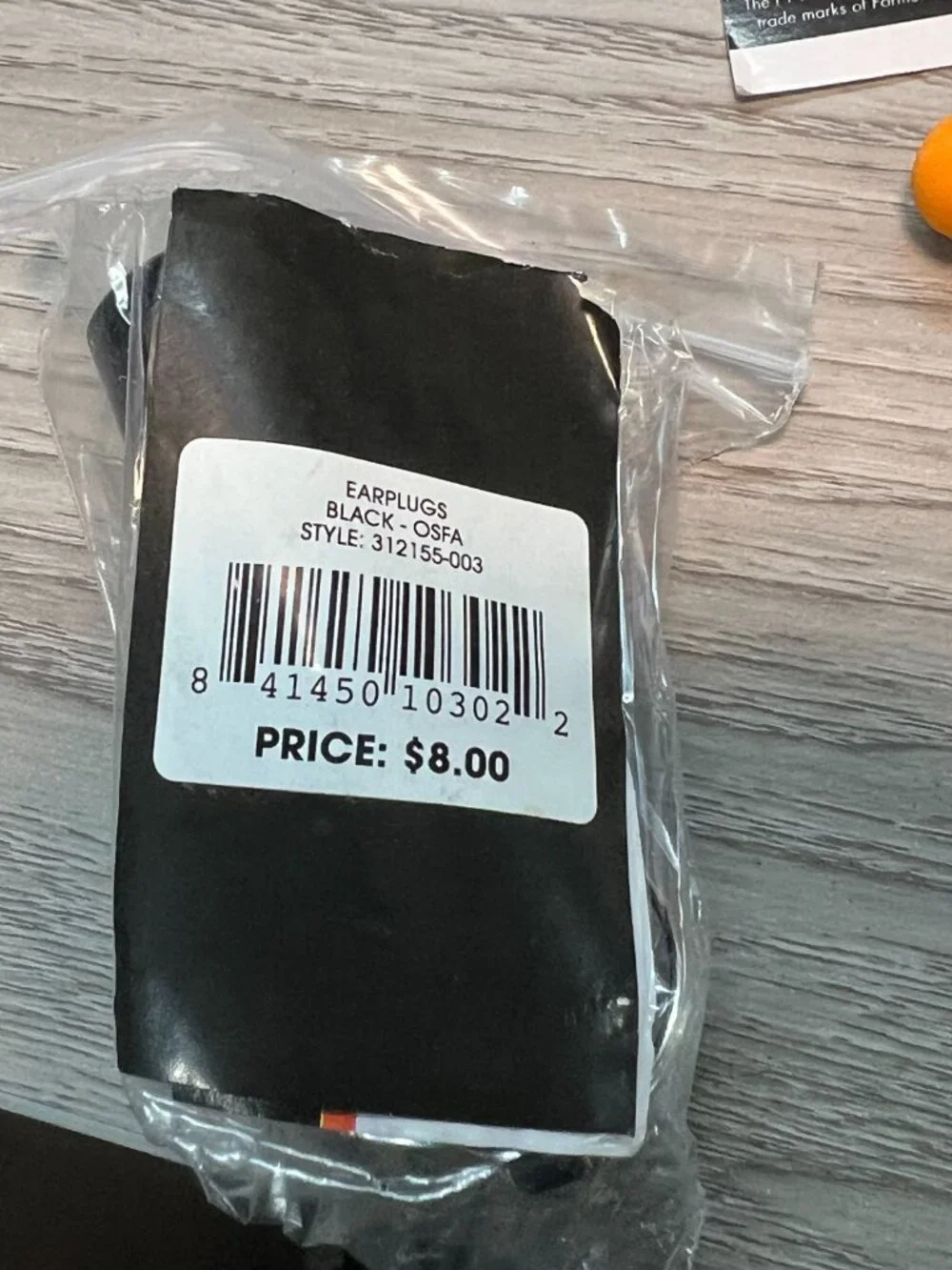 Formula 1 Earplugs Black Canister Keychain 312155-003 Osfa Licensed LOT of 3
